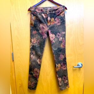 Chico’s Floral Jeggings XS 00